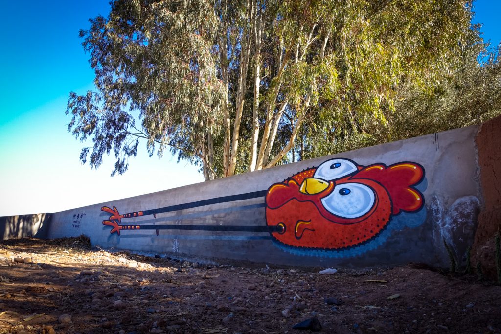 graffiti - ceet - jardin rouge, marrakesh