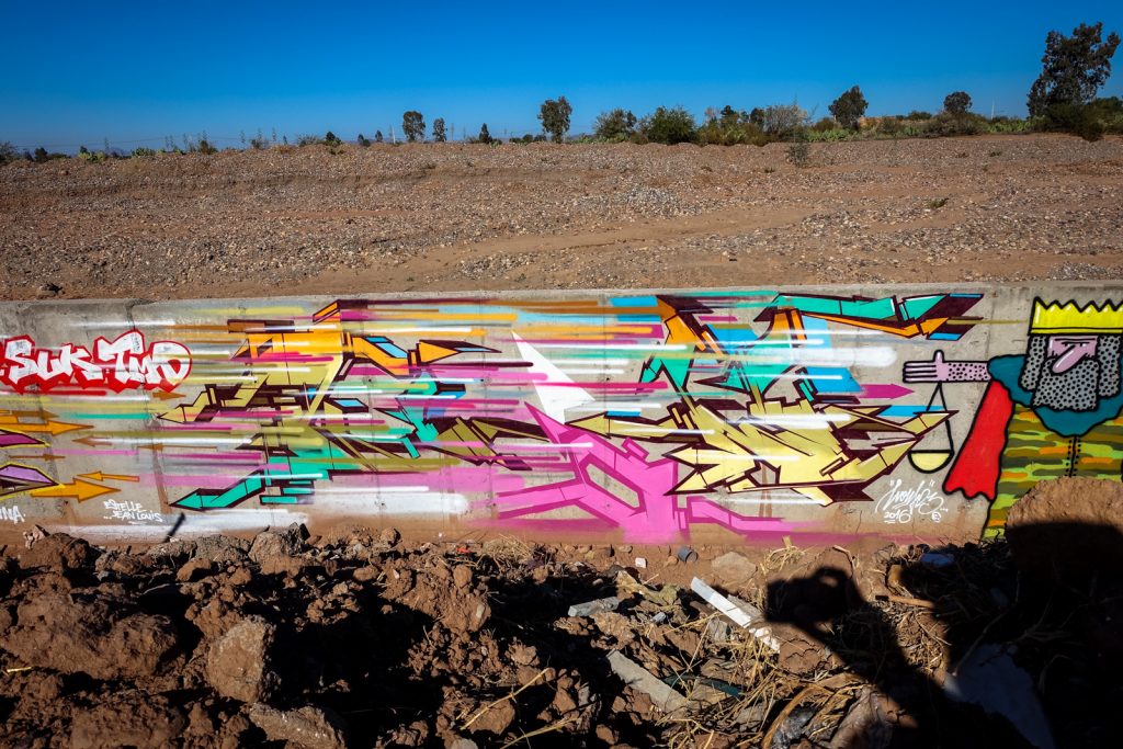 graffiti - jardin rouge, marrakesh