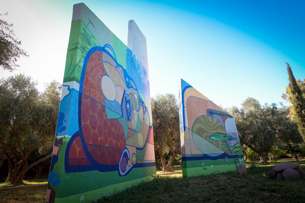 mural - bozaci (toast) - jardin rouge, marrakesh