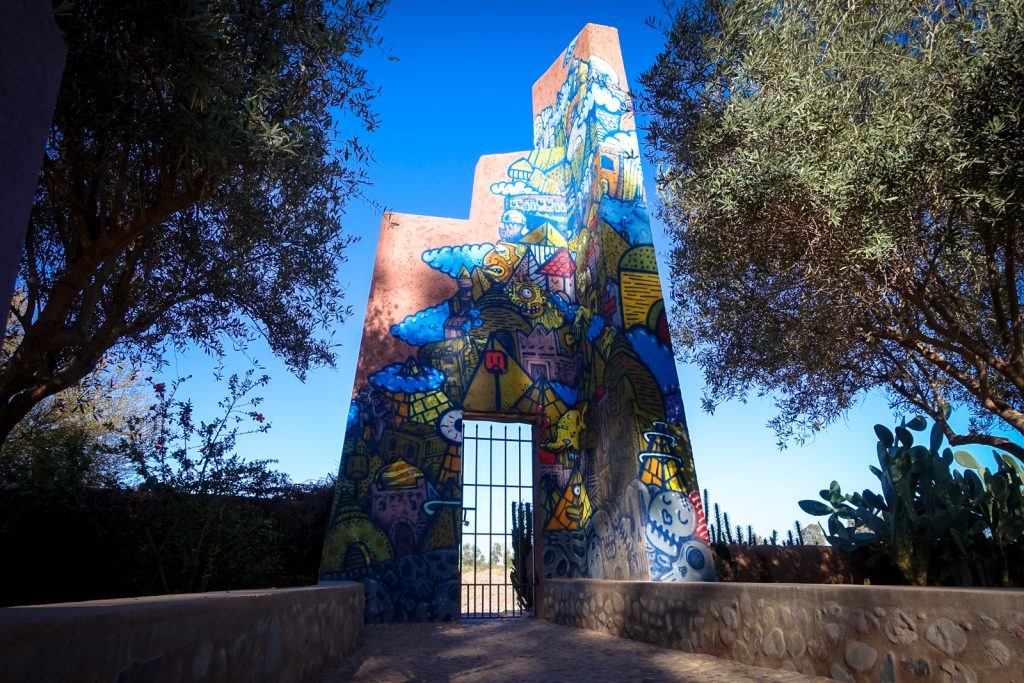 mural - jober - jardin rouge, marrakesh