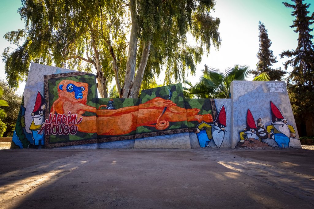 graffiti - the dwarfs, zuk club - jardin rouge, marrakesh