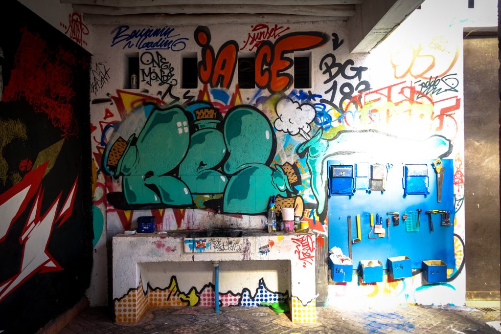 graffiti - reso - jardin rouge, marrakesh