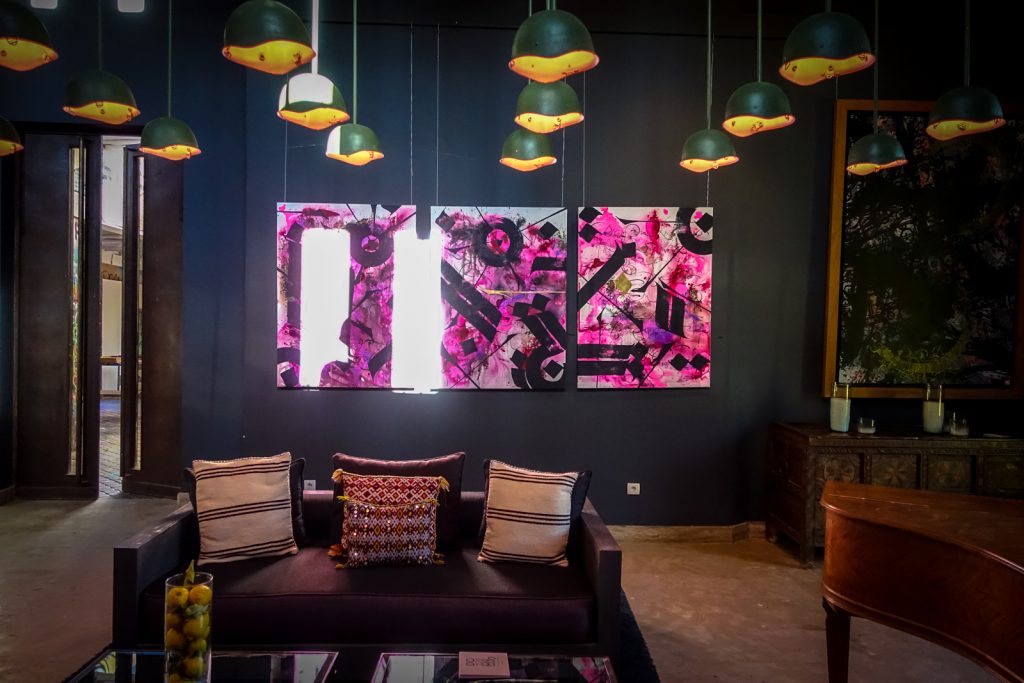 streetart - jardin rouge, marrakesh