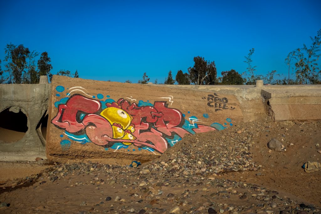 graffiti - reso & ceet - jardin rouge, marrakesh