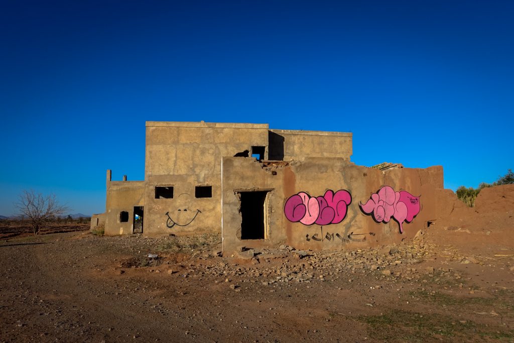 graffiti - ceet & tilt - jardin rouge, marrakesh