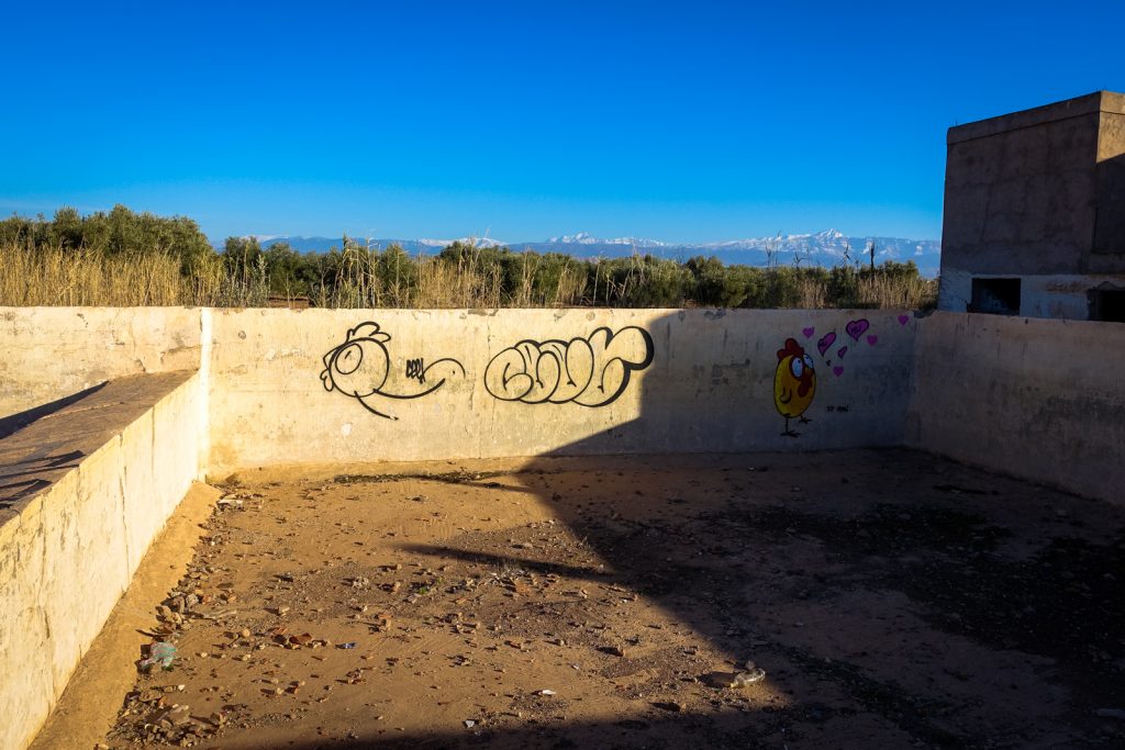 graffiti - ceet - jardin rouge, marrakesh