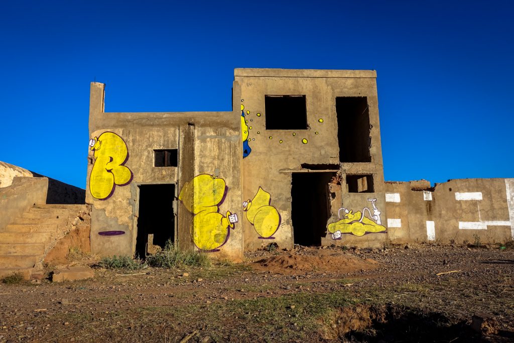 graffiti - reso - jardin rouge, marrakesh