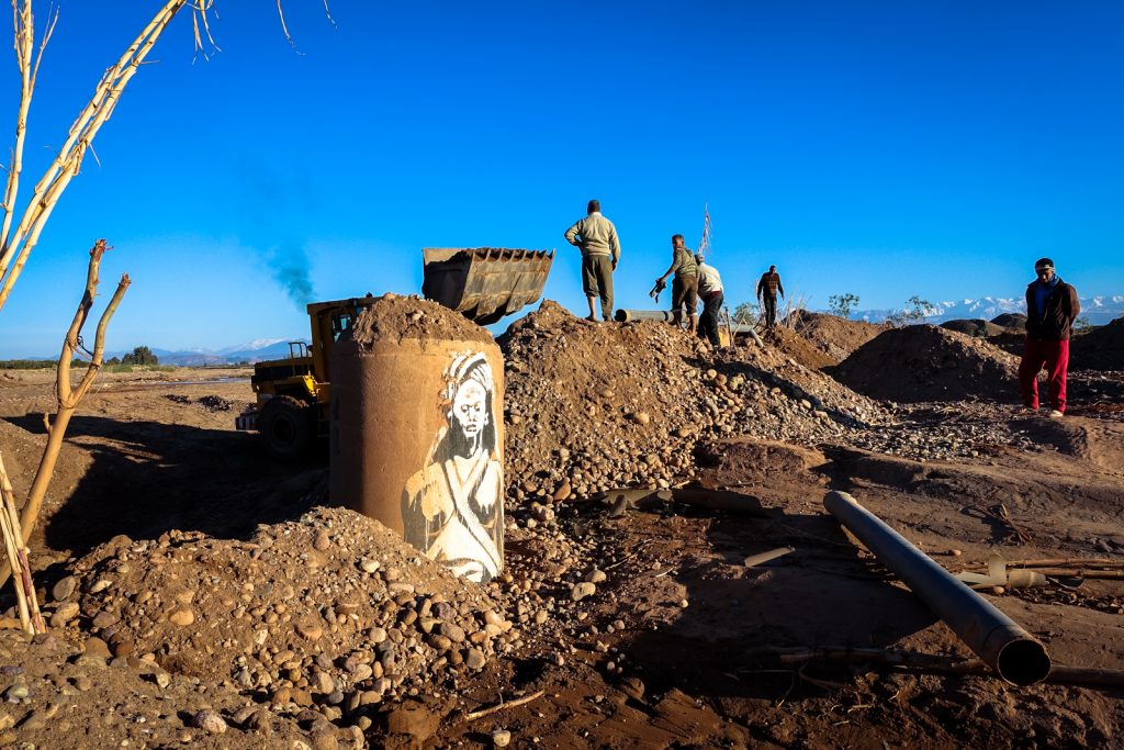 streetart - kouka - jardin rouge, marrakesh