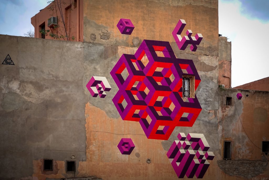 mural - lx.one for mb6 streetart - marrakech
