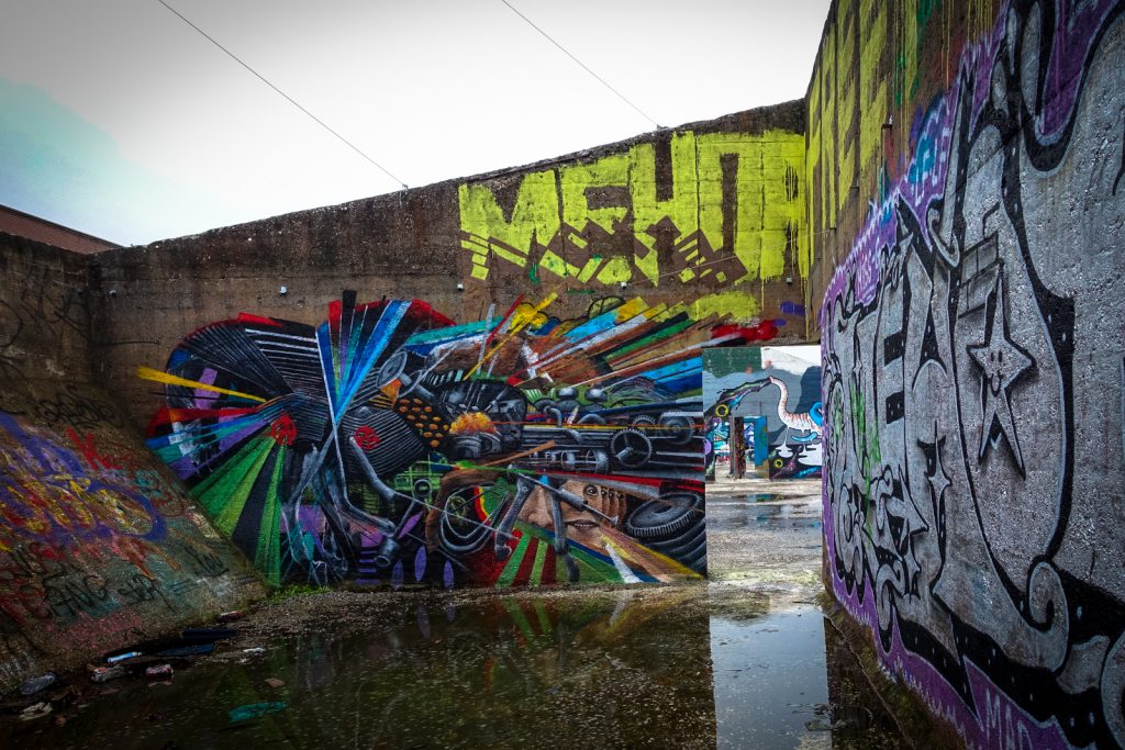 graffiti - cee pil - grindbakken, gent