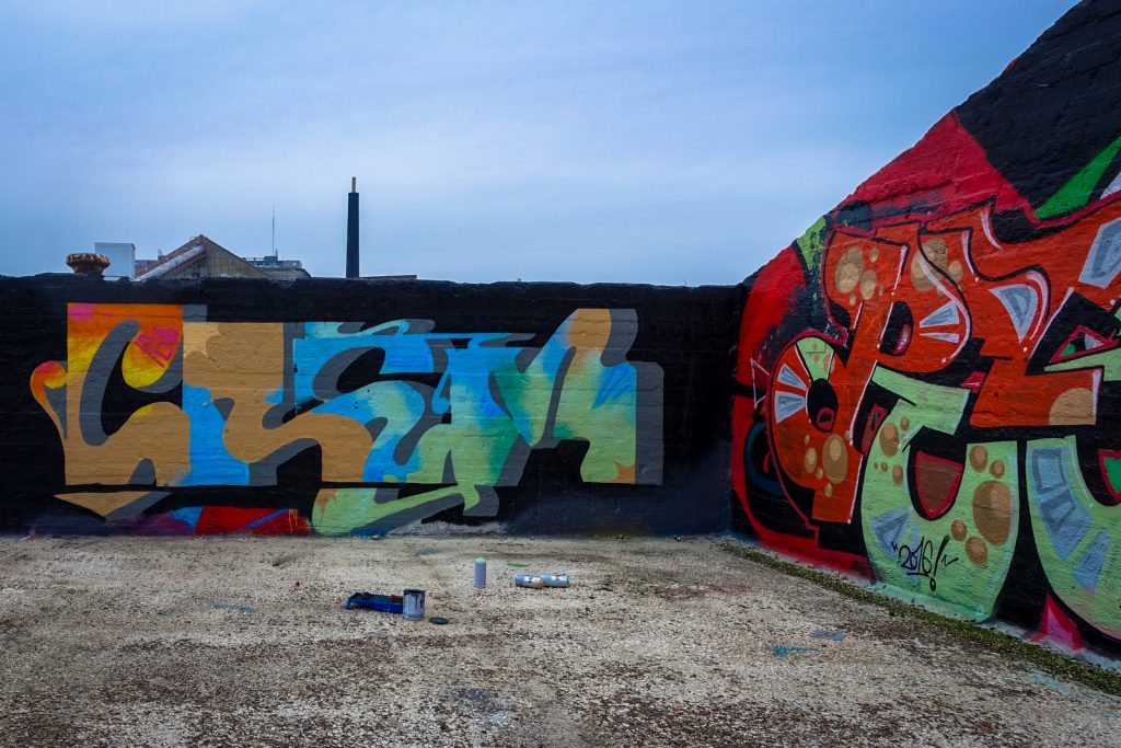 graffiti - crem - grindbakken, gent