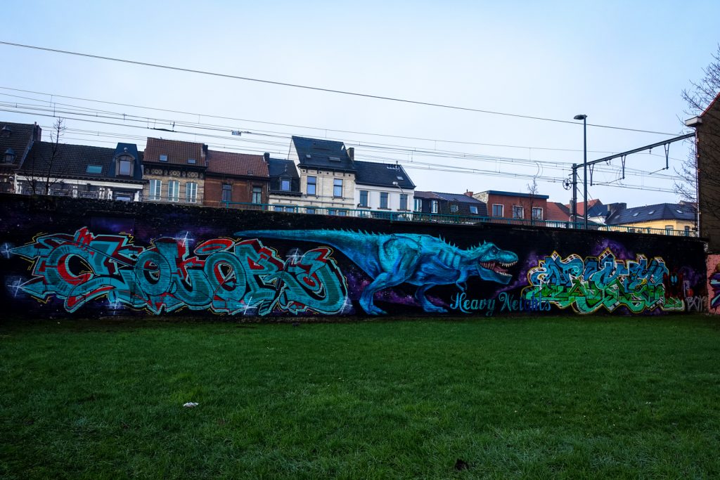 graffiti - color heavyweights, lazer, owkes hws wesr - legal wall, denderlaan, ghent