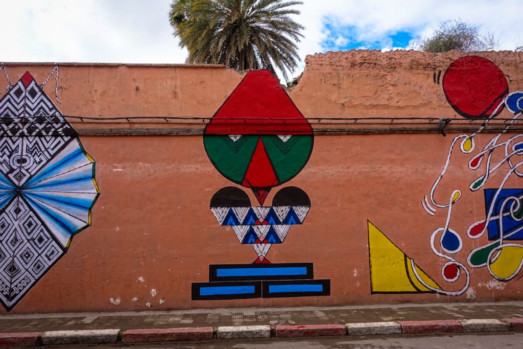 mural - giacomo bufarini RUN for mb6 streetart - marrakech