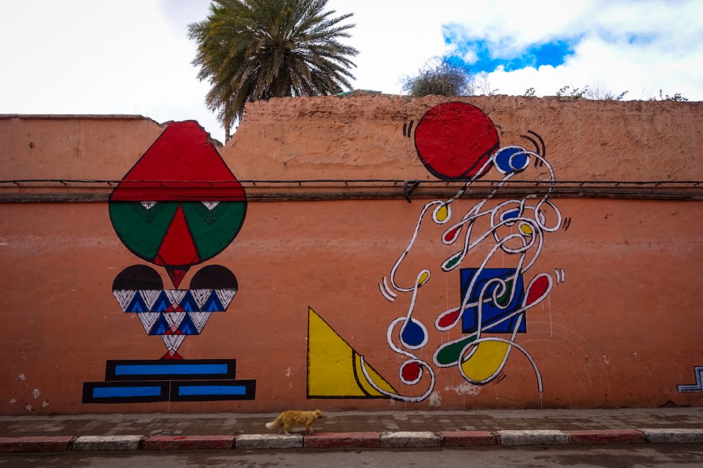 mural - giacomo bufarini RUN for mb6 streetart - marrakech