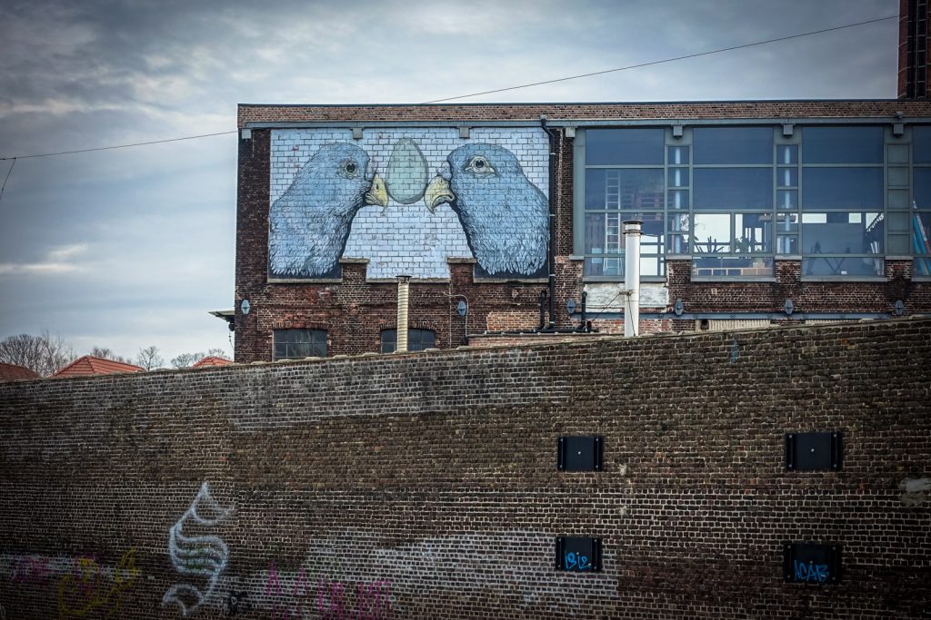 mural - erica il cane - ghent, parallelweg