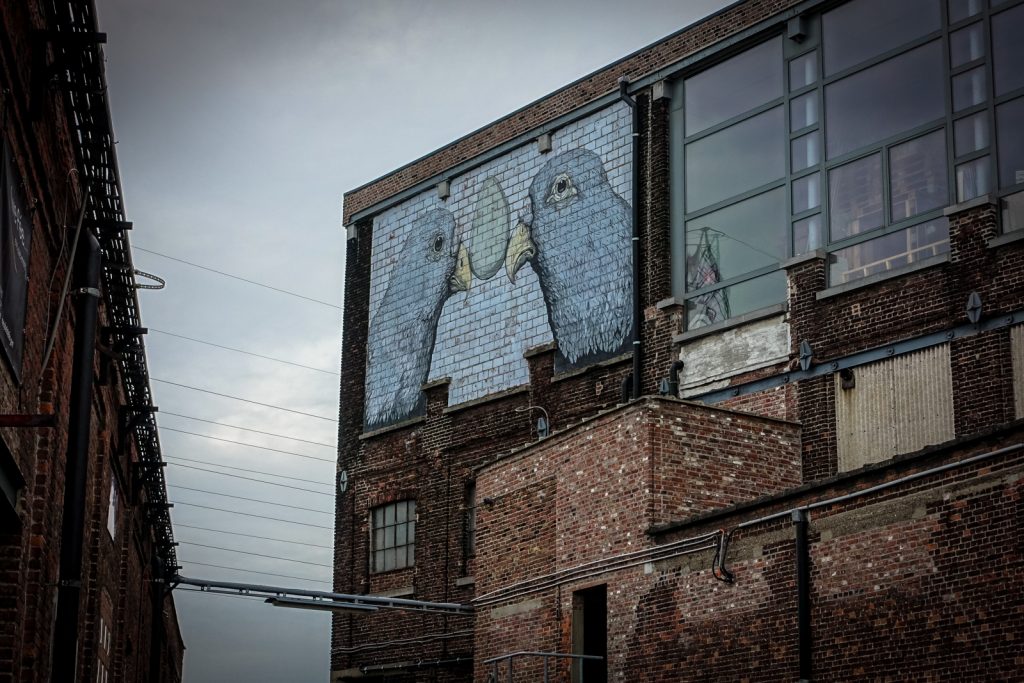 mural - erica il cane - ghent, parallelweg