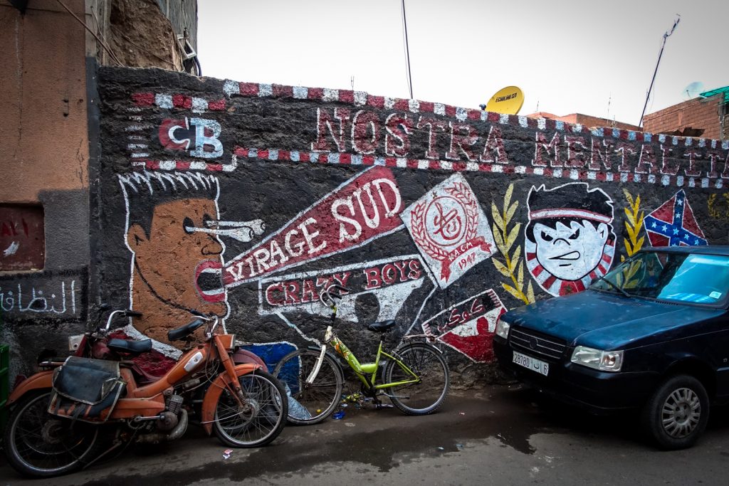 mural - crazy boys - marrakesh