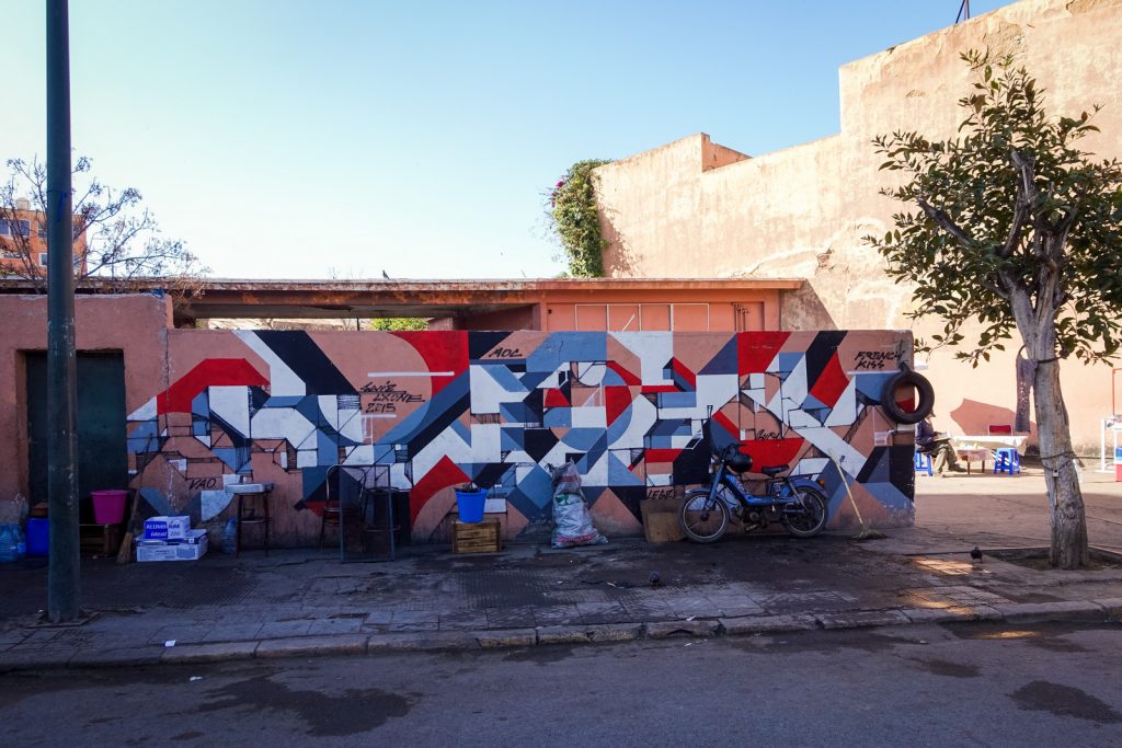 streetart - swiz & lx.one - marrakesh, gueliz