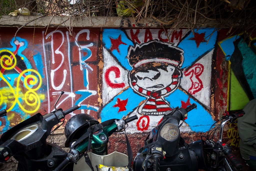 mural - crazy boys - marrakesh