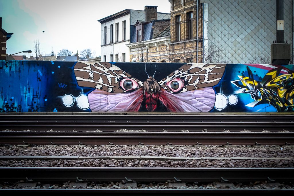 graffiti - klaas van der linden - antwerpen/berchem station