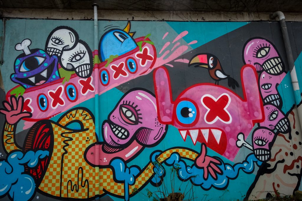graffiti - joachim, ox alien - petrol, antwerpen