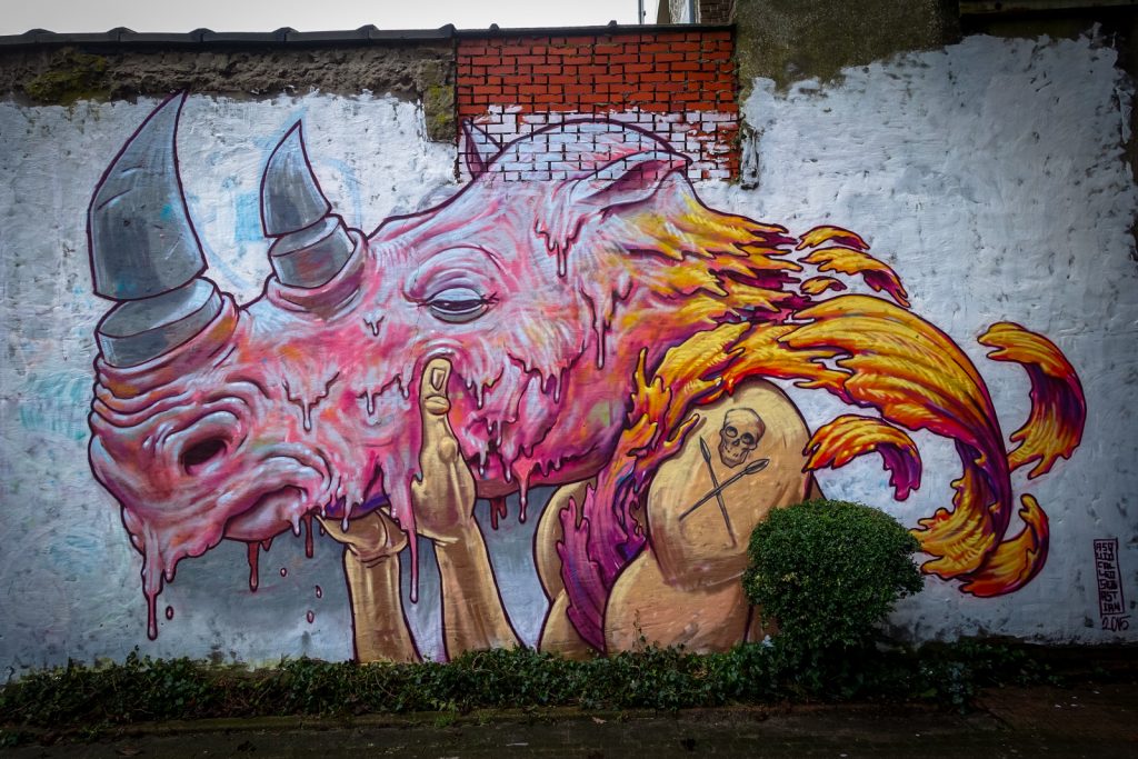 mural - a squid called sebastian - gent