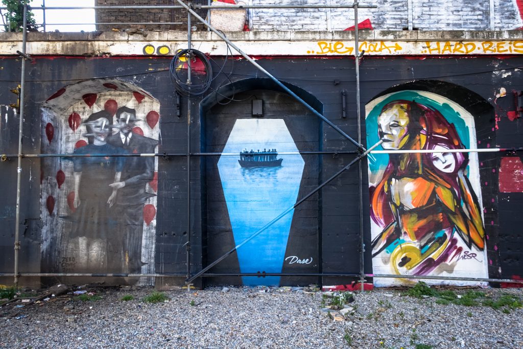 streetart - dase, wesr, zero cents - berlin, urban spree