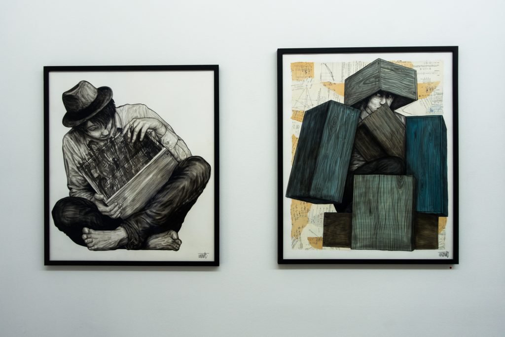 levalet exhibition "little boxes"- open walls gallery, berlin