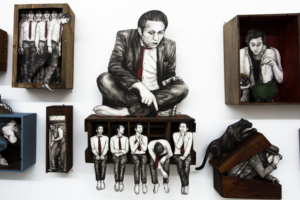 levalet exhibition "little boxes"- open walls gallery, berlin