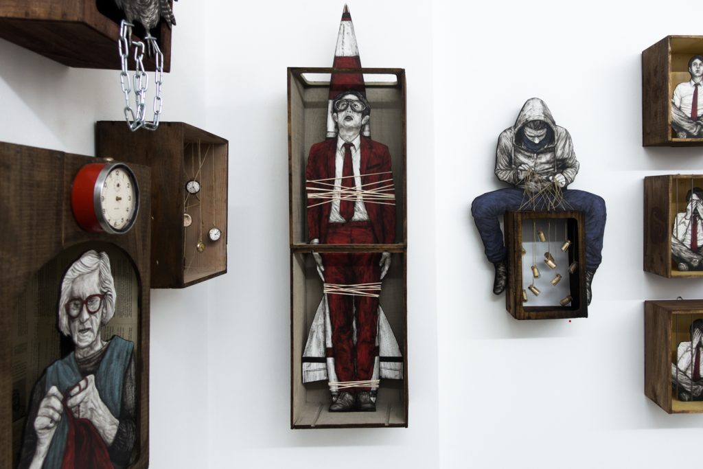 levalet exhibition "little boxes"- open walls gallery, berlin