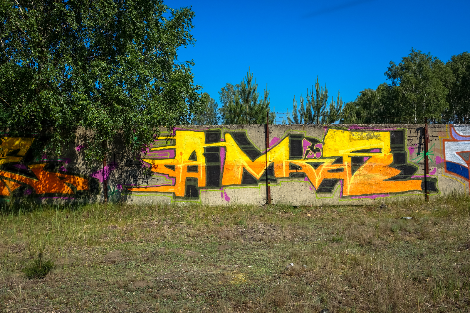 urbex graffiti - amos - ghostcity vogelsang
