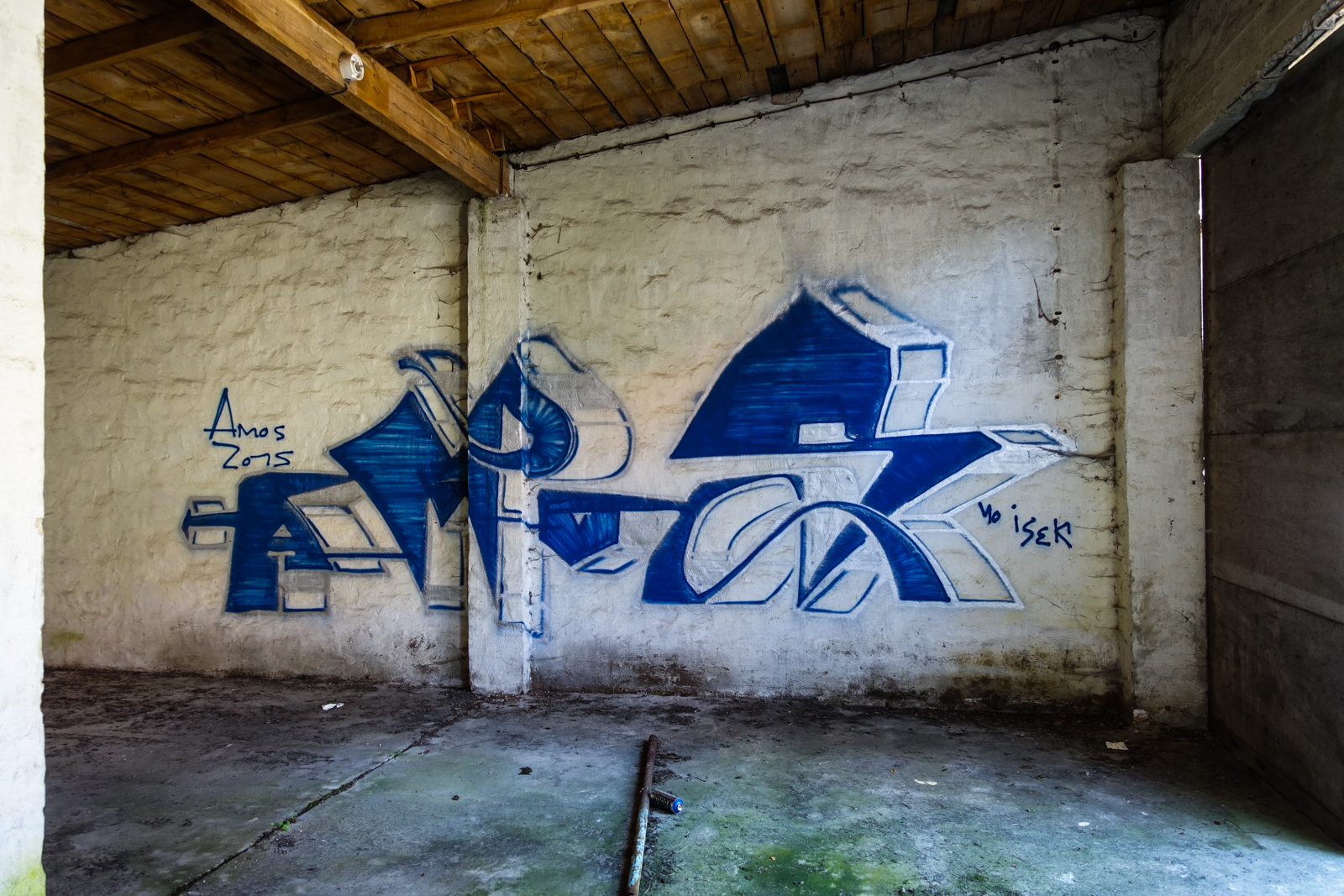 urbex graffiti - amos - ghostcity vogelsang