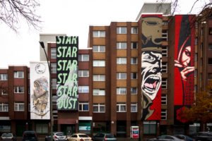 mural - word to mother,  cyrcle, d*face & shepard fairey  - bül