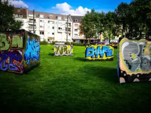 graffiti - kamper acker, düsseldorf