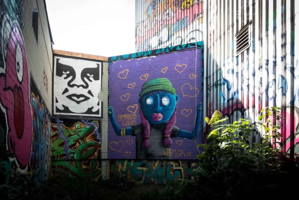 urban art - obey & wsmgr - teufelsberg, berlin / stilbruch