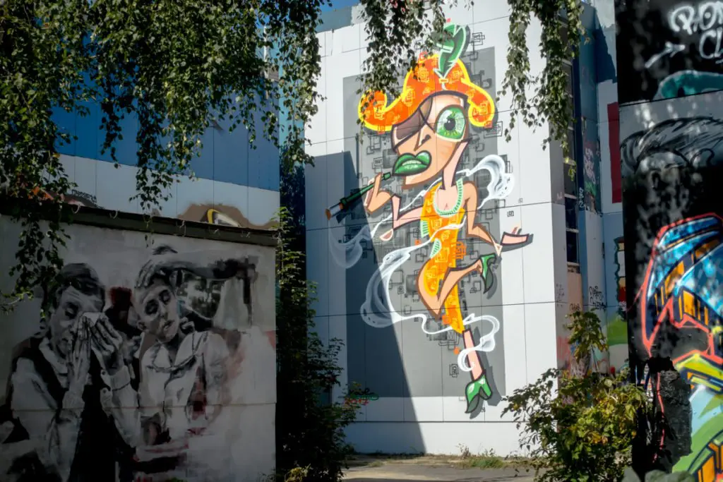 mural - kobe eins - teufelsberg, berlin / stilbruch