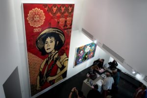 opening urban nation museum - shepard fairey