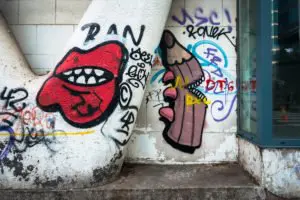 graffiti - "pencil" - brussels, belgium