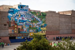 mural - poes & jo ber - lycée tarik ibn ziad, marrakesh
