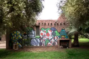 graffiti - poes - garden @ jardin rouge, marrakesh