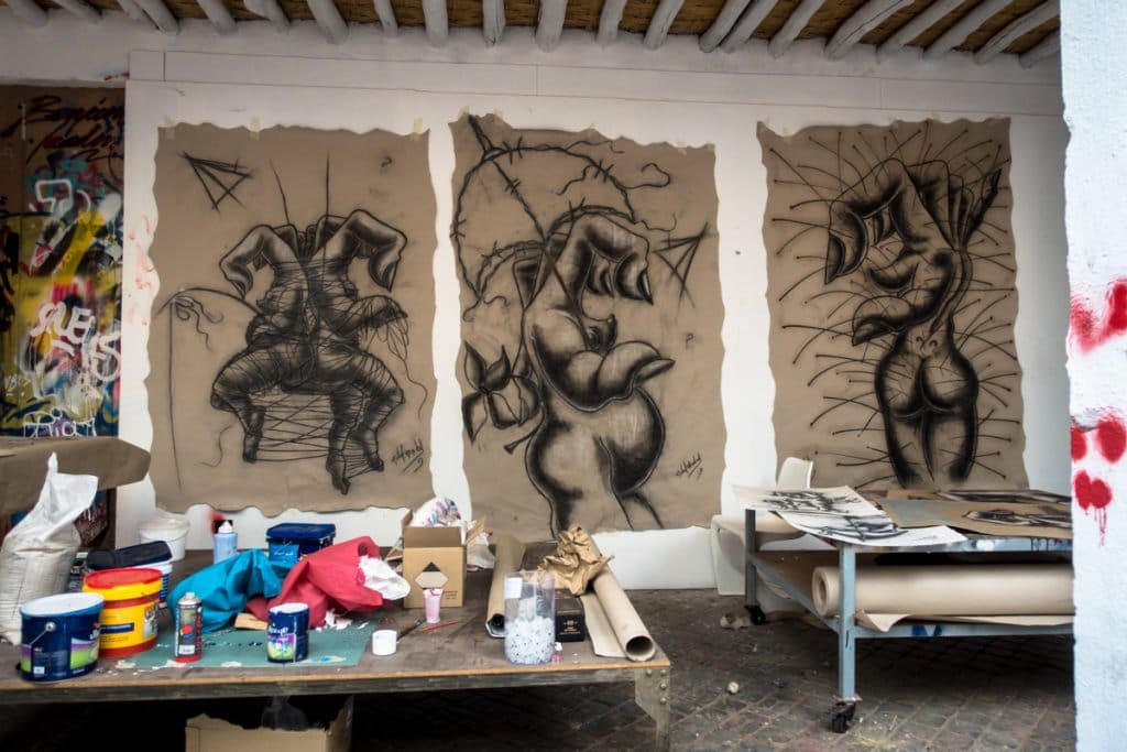 michel mirabal - studios @ jardin rouge, marrakesh