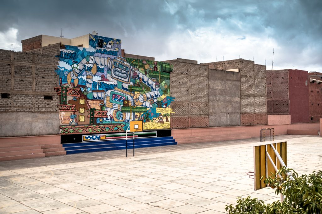 poes & jo ber mural at tariq ben ziad school, marrakesh | URBANPRESENTS