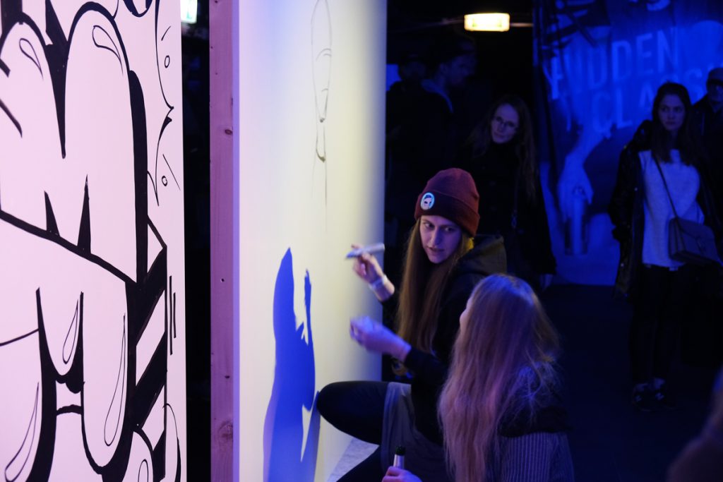 jacky&hide - hidden classic art battle - köln, pin
club bahnhof