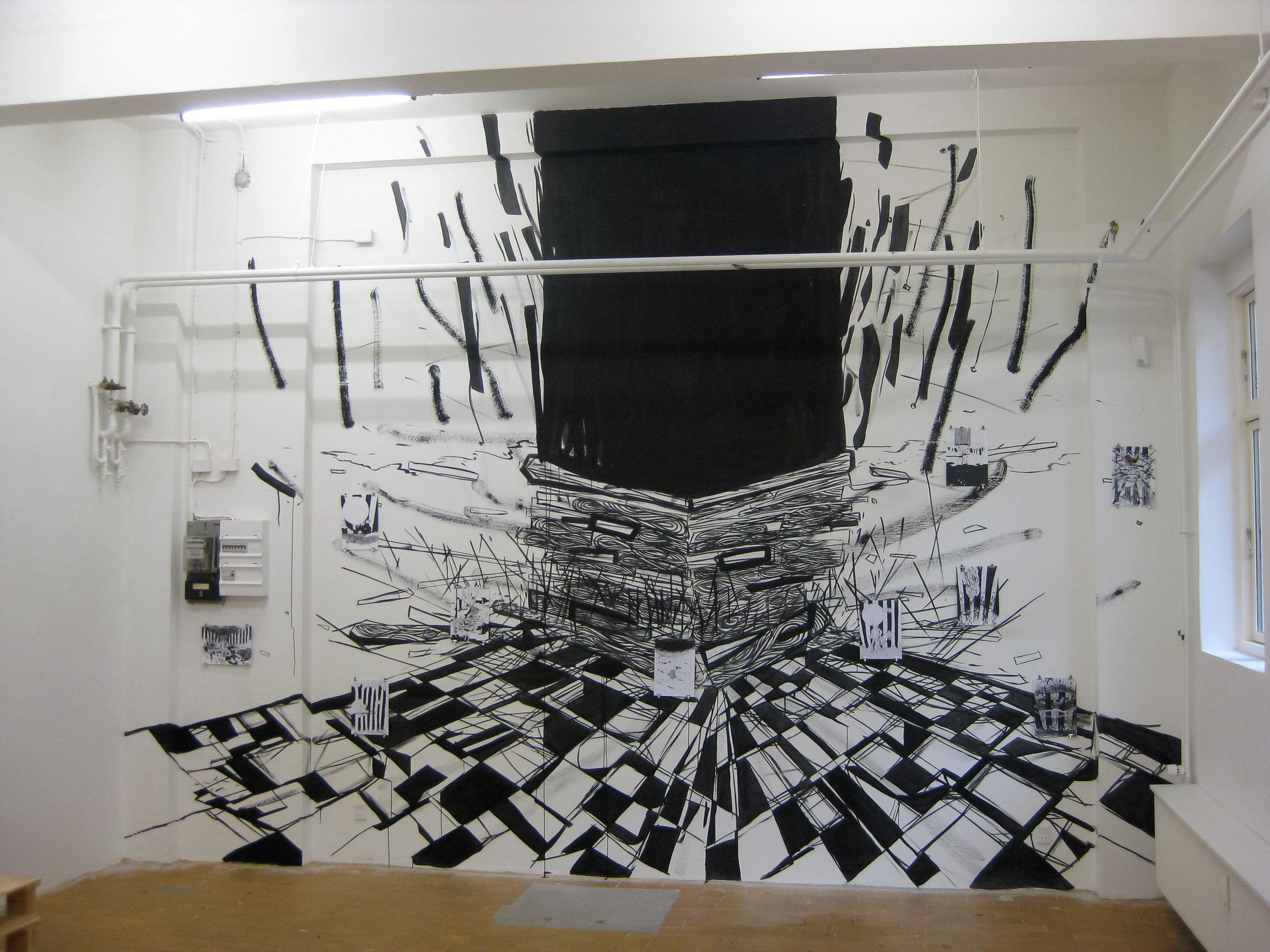 Reventlov Anders Reventlov in Denmark: Automatic script on paper and walls ...