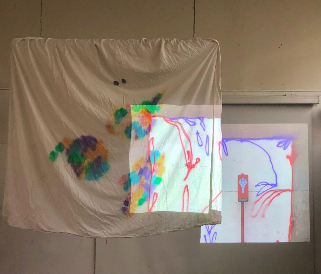 OPUR, Rennes, Villejean, Drap et Projection, 2021 ©OPUR