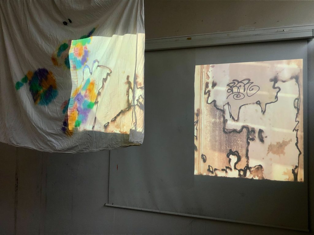 OPUR, Rennes, Villejean, Drap et Projection, 2021 ©OPUR